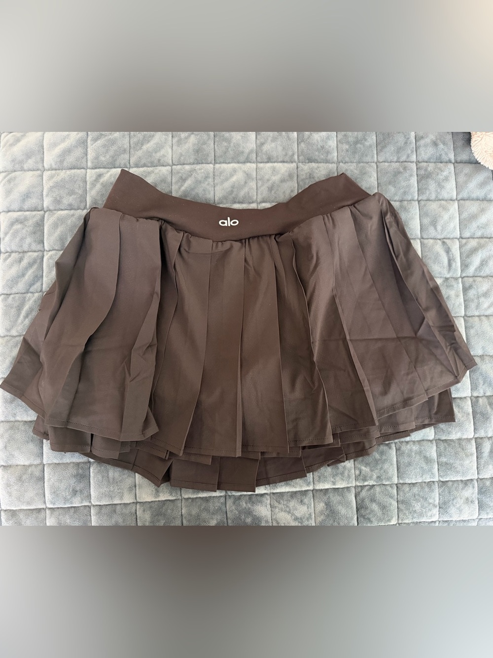 alo Double or Nothing Tennis Skirt Tennis Skirt in Black Size Medium NWT